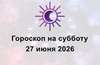 Гороскоп На Сегодня Суббота 27 Июня 2026 Все Знаки